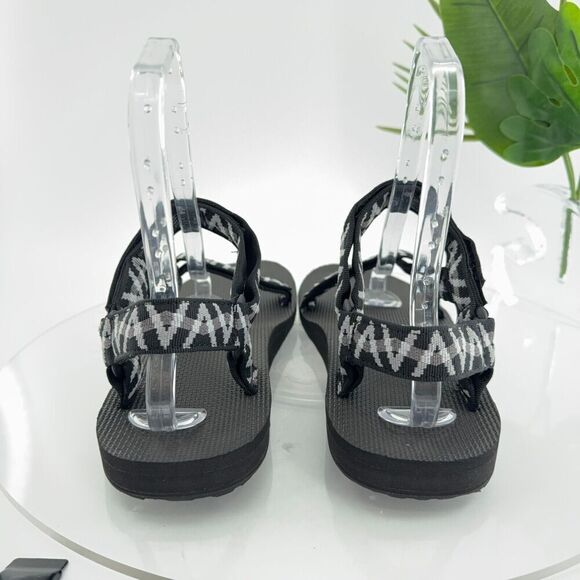 Teva Mens Original Universal Sandal Size 13 Black Gray Nylon Adjustable - Picture 6 of 16